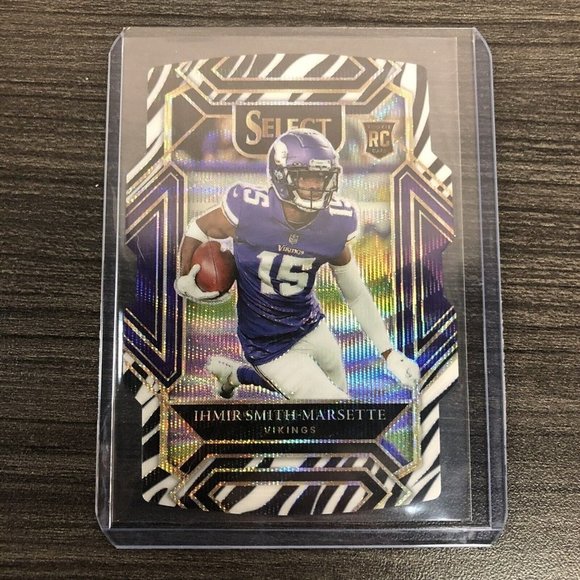 IHMIR SMITH-MARSETTE 2021 Select #282 ZEBRA PRIZM Club Rookie‎ RC SSP CASE HIT!! - Picture 1 of 6